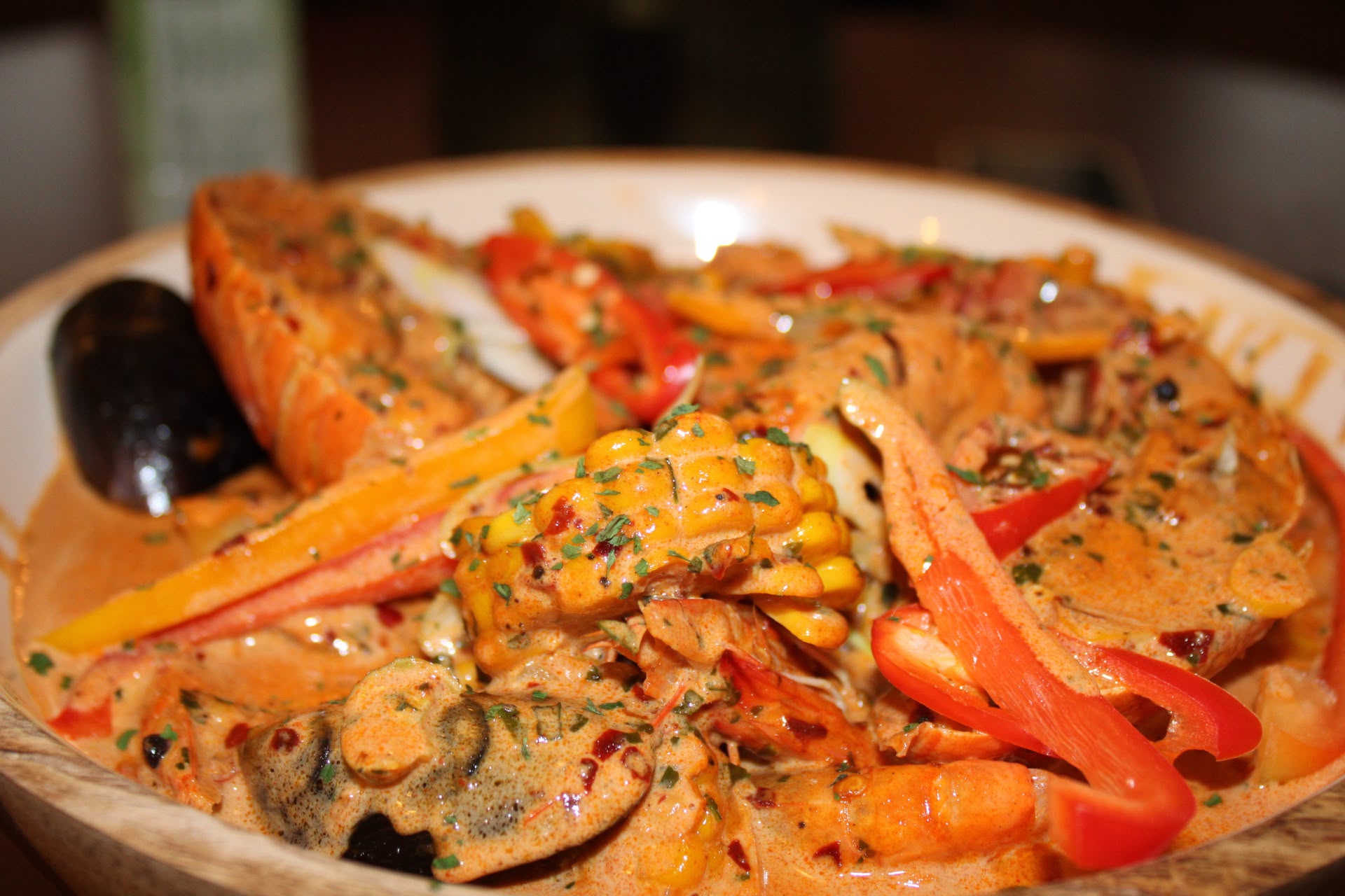 Creamy seafood boil