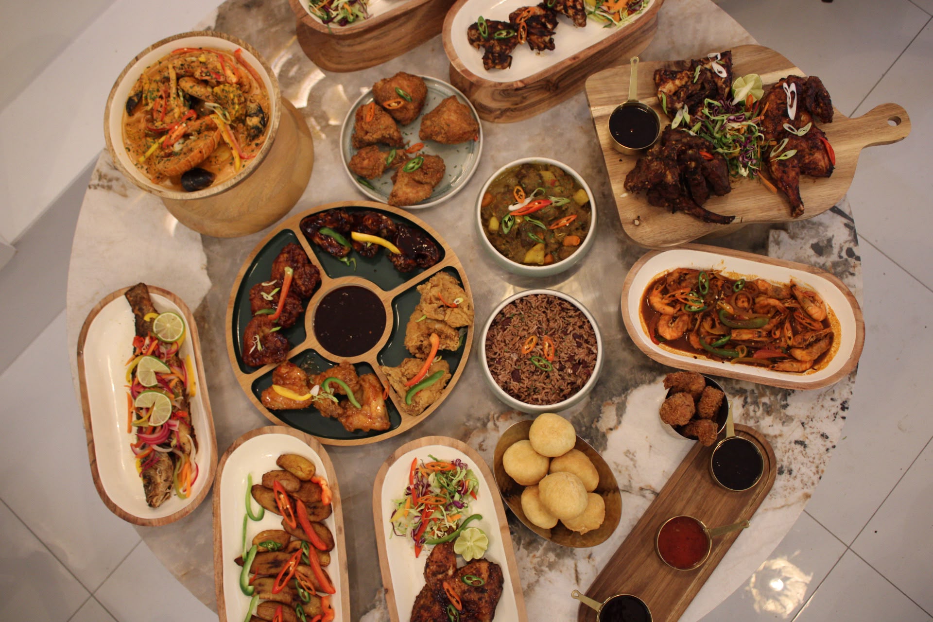 Hills Kitchen sharing feast