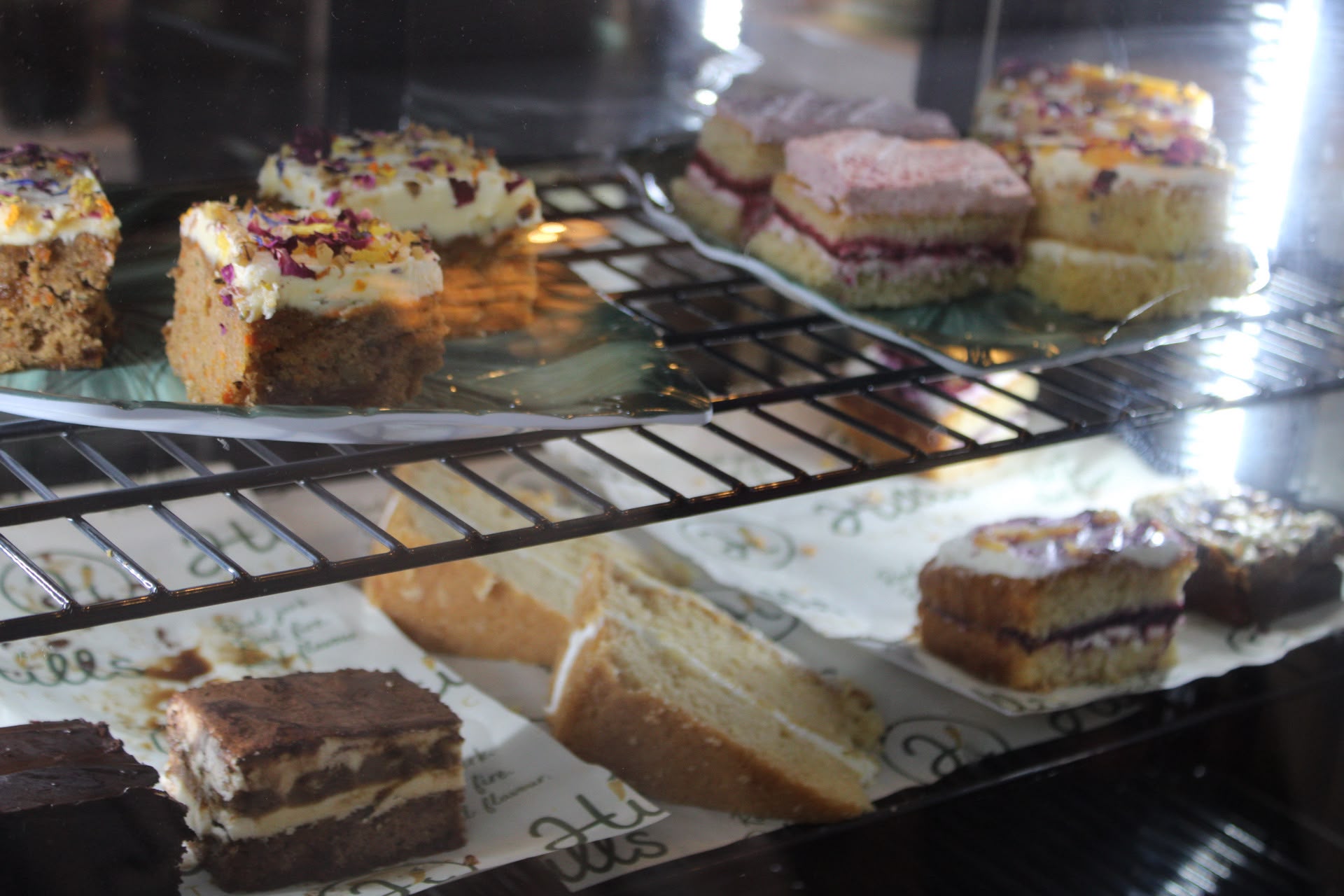 Cake and brownie selection