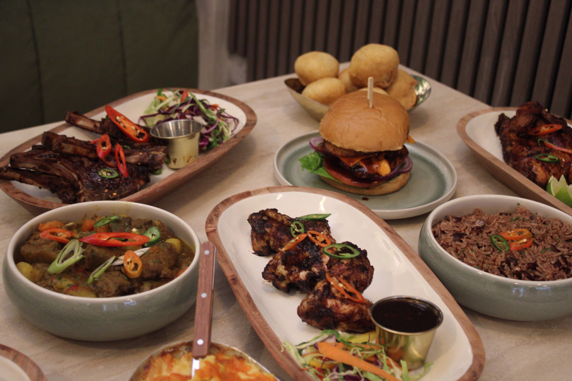Caribbean dishes ready to share