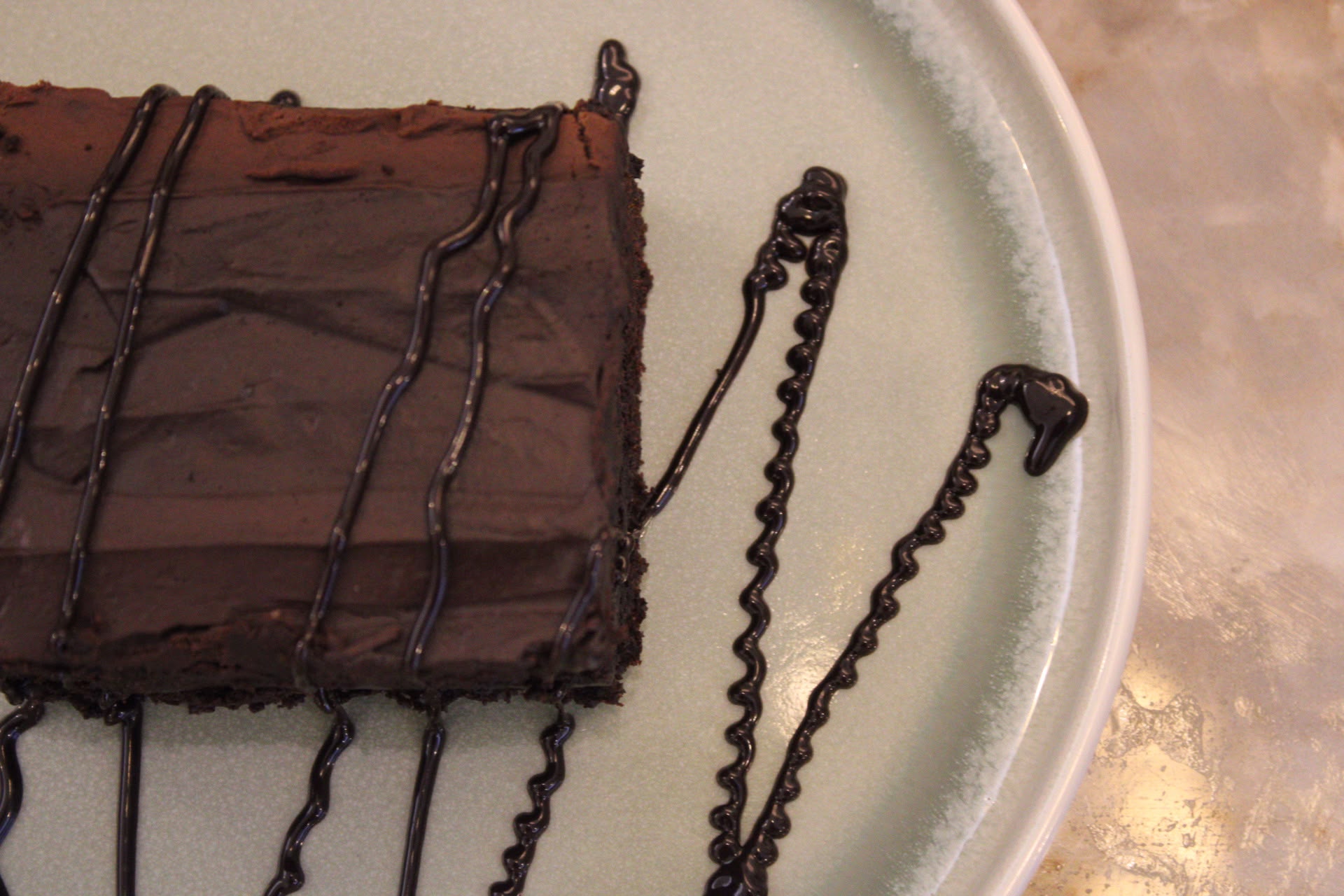 Chocolate brownie dessert